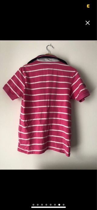 Polo rayas rosa-blanco T.M
