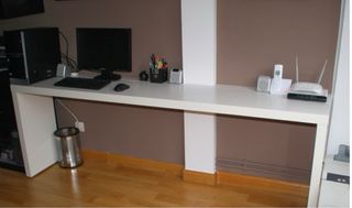 Mesa consola Ikea marrón Malm