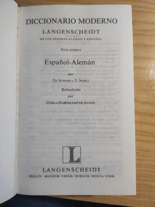 LANGENSCHEIDT DIC. MODERNO ESP/ALE-ALE/E [Paper...
