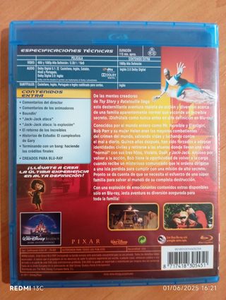 Los Increíbles Blu-ray