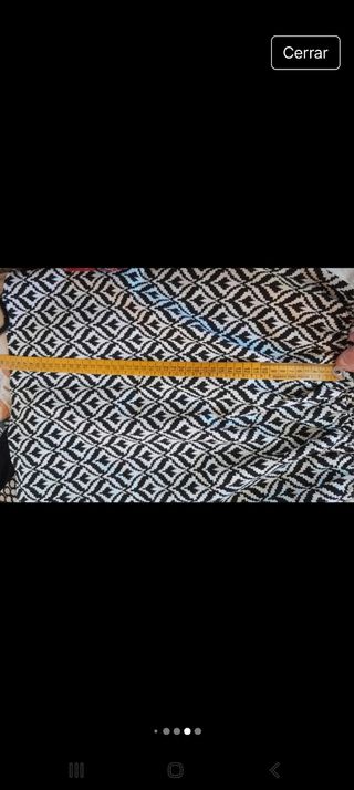 Vestido corto XS - Geométrico blanco y negro