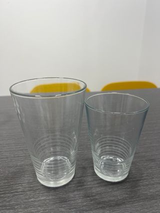 7 Vasos Ikea cristal transparentes