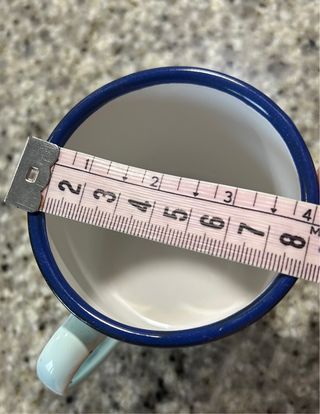 2 Tazas Porcelana Esmaltada verde suave.