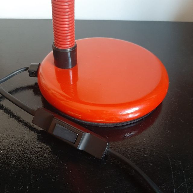 Lampada vintage rossa anni '70