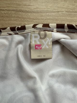 Bikini ROXY niña beige-marrón