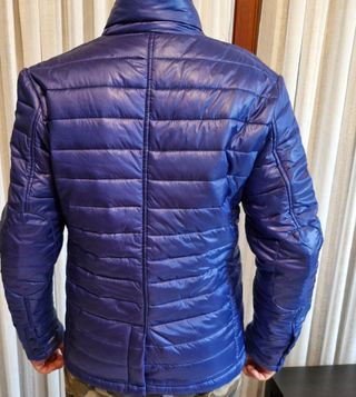 Giubbino trapuntato blu uomo