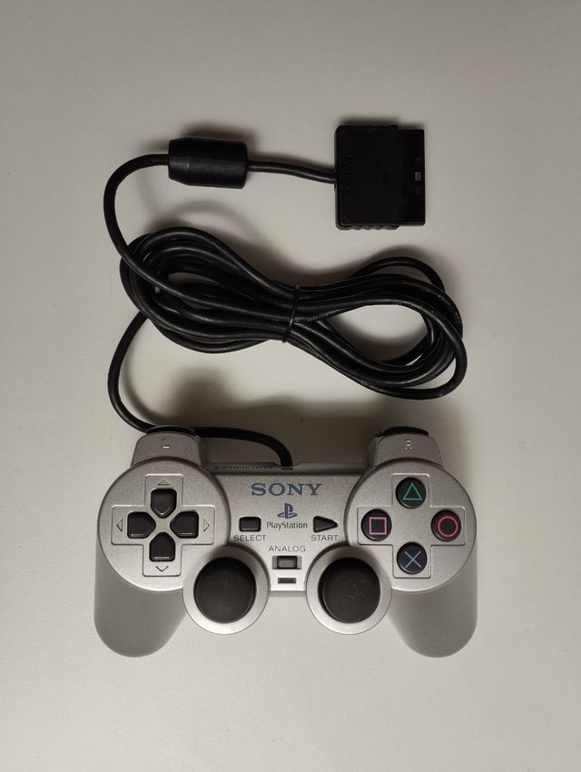 Mando PS2 Sony DualShock plata