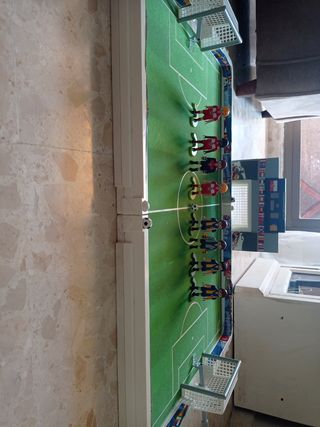 Futbolín Playmobil con marcador digital