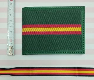 OFERTA! CARTERA MONEDERO PIEL/ LONA BANDERA+ PULSE