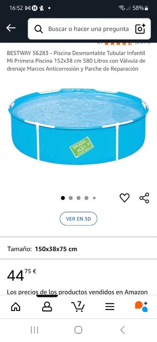 Piscina infantil Splash Fun - 152cm