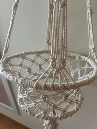 Macetero macramé o cama gatos