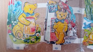 Cromos ositos troquelados vintage