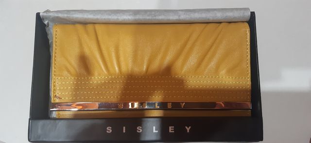 Monedero Sisley amarillo - nuevo
