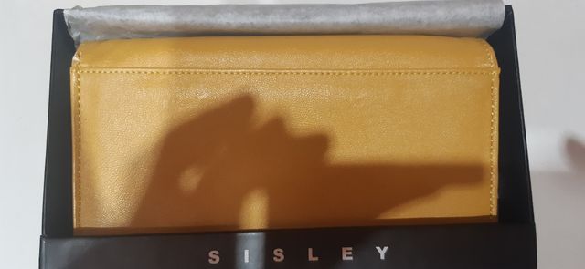 Monedero Sisley amarillo - nuevo
