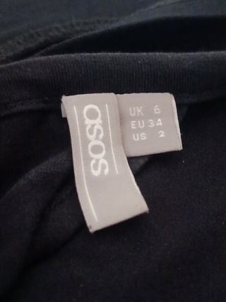 Vestito donna Asos  nero estivo tg. XS stretch