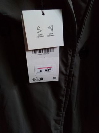 Gabardina Zara verde oliva