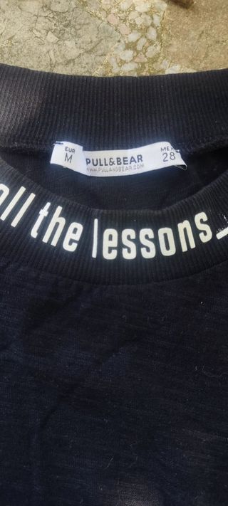 Top corto Pull & Bear negro - Talla M