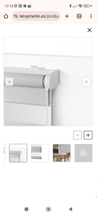 Estor enrollable noche/día 120x190cm