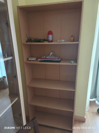 Estantería librería madera beige