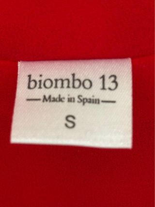 Blusa roja Biombo 13 talla S