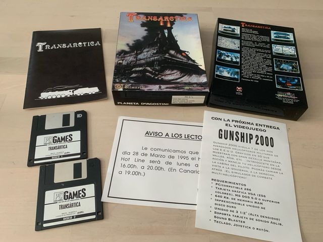Transartica Pc games retro diskettes caja grande