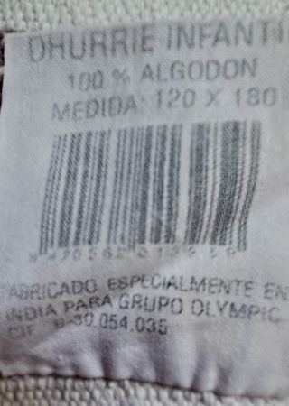 Alfombra infantil de algodón con números