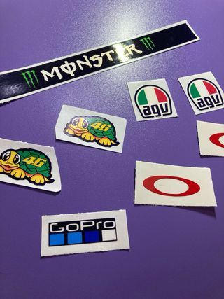 Sticker Pack Casco AGV, GoPro. Made in Italy