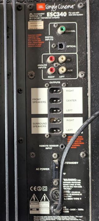 Subwoofer JBL ESC 340 Negro