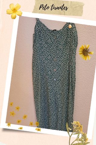 Peto tirantes largo floral