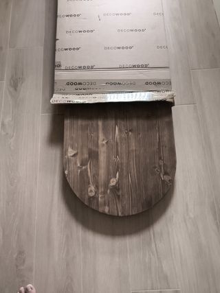 Mesa centro ovalada madera maciza bloom