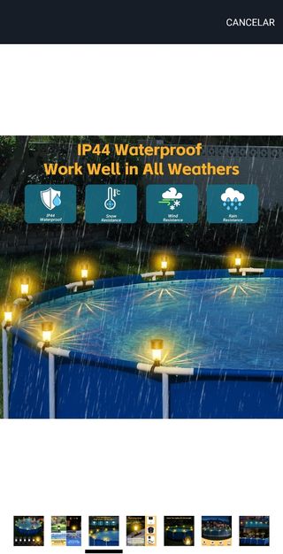 LUCES SOLARES piscina. 5u