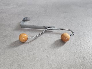 Percha colgador puerta 2 ganchos madera