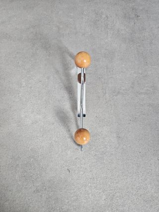 Percha colgador puerta 2 ganchos madera