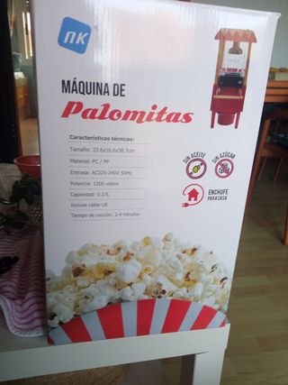 Máquina Palomitas sin aceite/azúcar