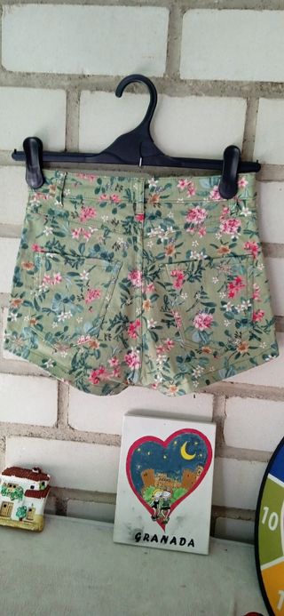 Pantalón corto mujer estampado Stradivarius, 34