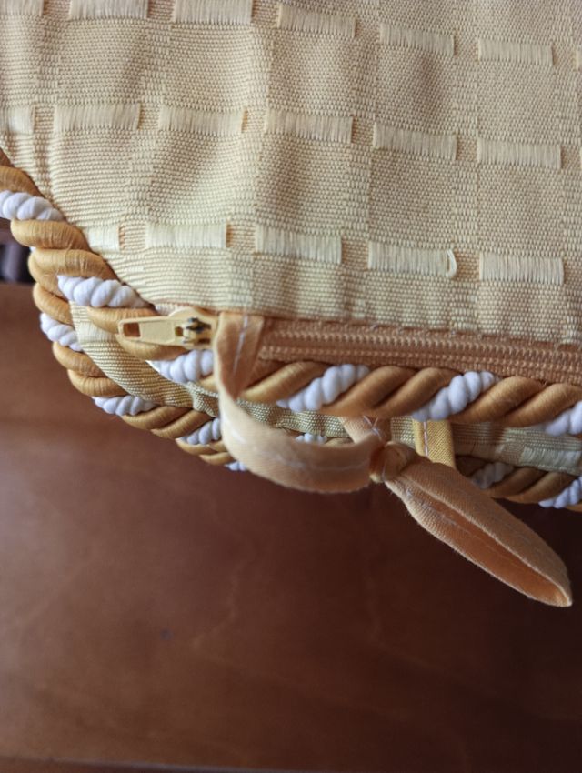 6 Almofadas para cadeiras - Bege/Dourado