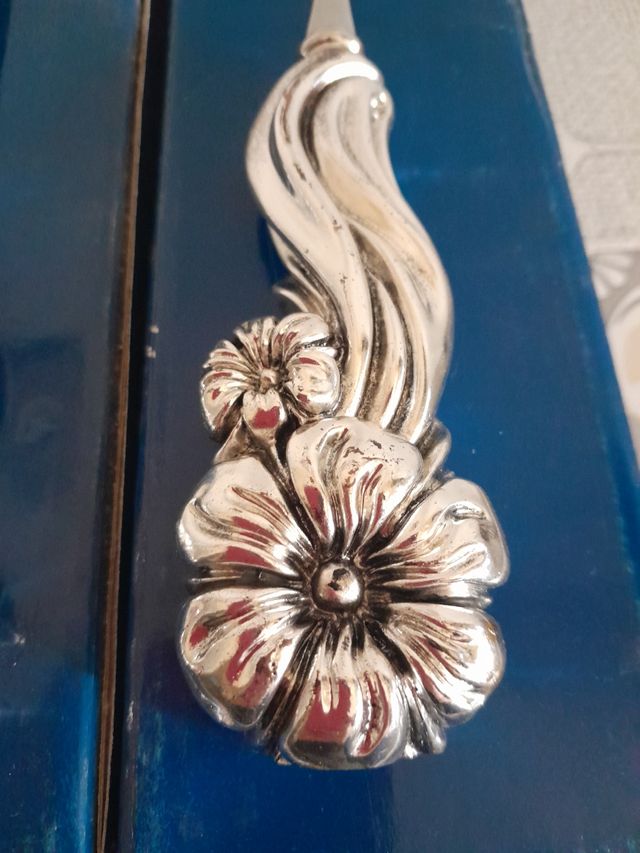 Set coltelli torta argento vintage