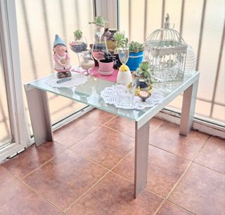 Mesa de Salón o terraza de cristal