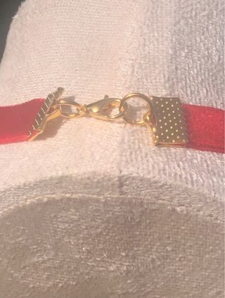 Collar Virgen del Rocío - Rojo Burdeos y Rojo 