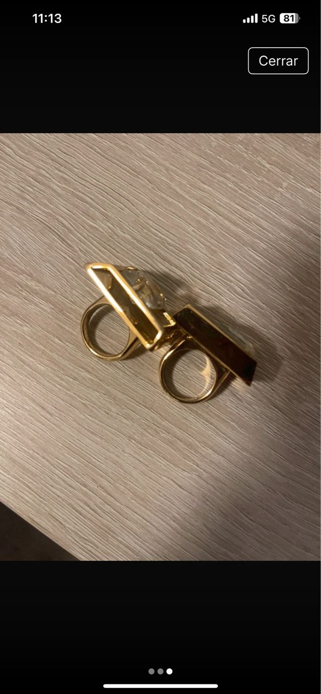 Anillos Zara dorados - Edición limitada