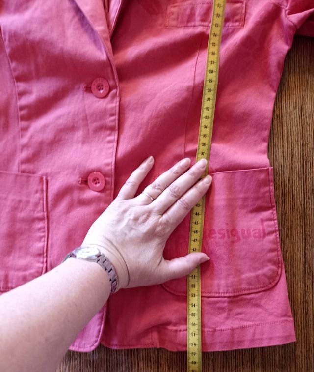 Americana Desigual rosa talla S