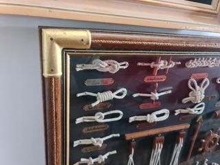 Cuadro nudos marinos vintage