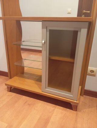 Mueble recibidor madera