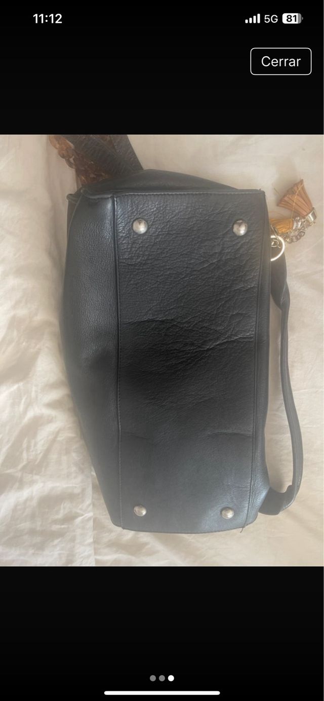 Bolso negro piel - elegante