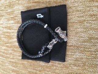 Pulsera cuero Mjolnir