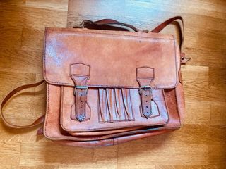 Maletín cuero vintage marrón