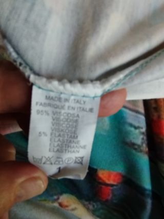 Vestido largo estampado talla 46