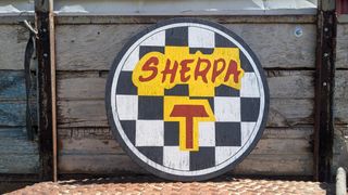 Logo Bultaco Sherpa madera