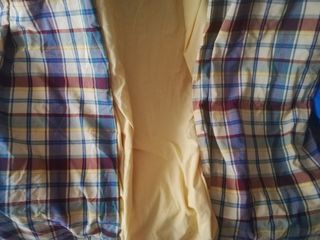 Cortinas estampadas amarillas y multicolor