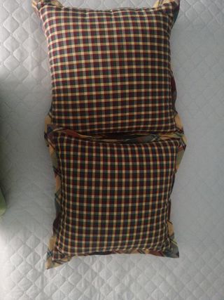 Cortinas estampadas amarillas y multicolor